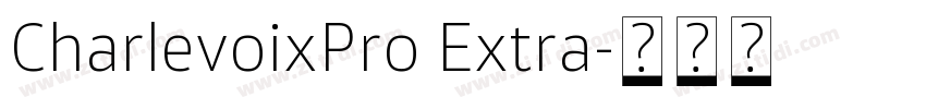 CharlevoixPro Extra字体转换
